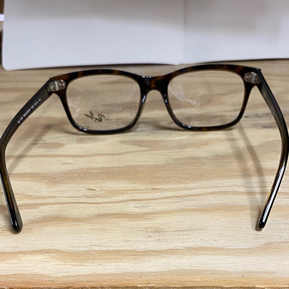 Ray-Ban Men's Tortoiseshell Rectangular Eyeglasses - image 8